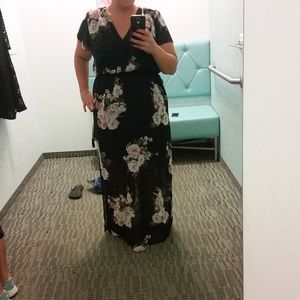 Long floral dress for spring!